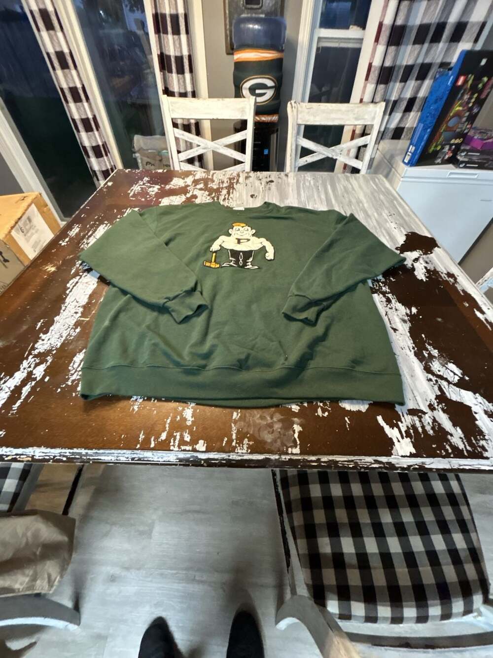 Champion Purdue Pete Sweatshirt Size 2XL Green Boilermakers Crewneck